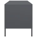 Meuble TV anthracite 68x39x43,5 cm acier laminé à froid