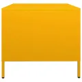 Table basse jaune moutarde 101,5x50x43,5cm acier laminé à froid