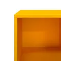 Table basse jaune moutarde 101,5x50x43,5cm acier laminé à froid