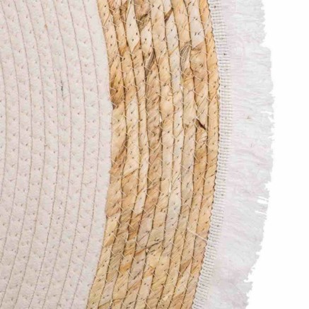 Teppich Alexandra House Living Weiß natürlich 100 x 100 cm kreisför 2