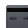Meuble TV anthracite 101,5x39x43,5 cm acier laminé à froid