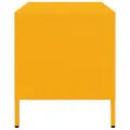 Meuble TV jaune moutarde 68x39x43,5 cm acier laminé à froid