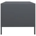 Meuble TV anthracite 68x50x43,5 cm acier laminé à froid