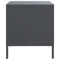 Tables de chevet 2 pcs anthracite 35x39x43,5 cm acier