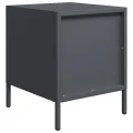 Tables de chevet 2 pcs anthracite 35x39x43,5 cm acier