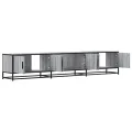 Meuble TV sonoma gris 210x35x41 cm bois d'ingénierie