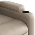 Fauteuil inclinable de massage électrique cappuccino similicuir