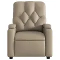Fauteuil de massage inclinable électrique cappuccino similicuir