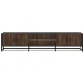 Meuble TV chêne marron 180x35x41 cm bois d'ingénierie