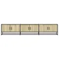 Meuble TV chêne sonoma 210x35x41 cm bois d'ingénierie
