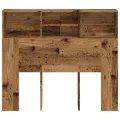 Armoire de tête de lit vieux bois 120x19x103,5 cm