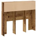 Armoire de tête de lit vieux bois 120x19x103,5 cm