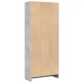 Bibliothèque gris béton 60x24x143 cm bois d'ingénierie
