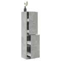 Armoire d'apothicaire gris béton 40x41x174,5 cm bois ingénierie