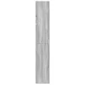 Bibliothèque sonoma gris 60x24x143 cm bois d'ingénierie