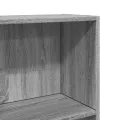 Bibliothèque sonoma gris 60x24x143 cm bois d'ingénierie