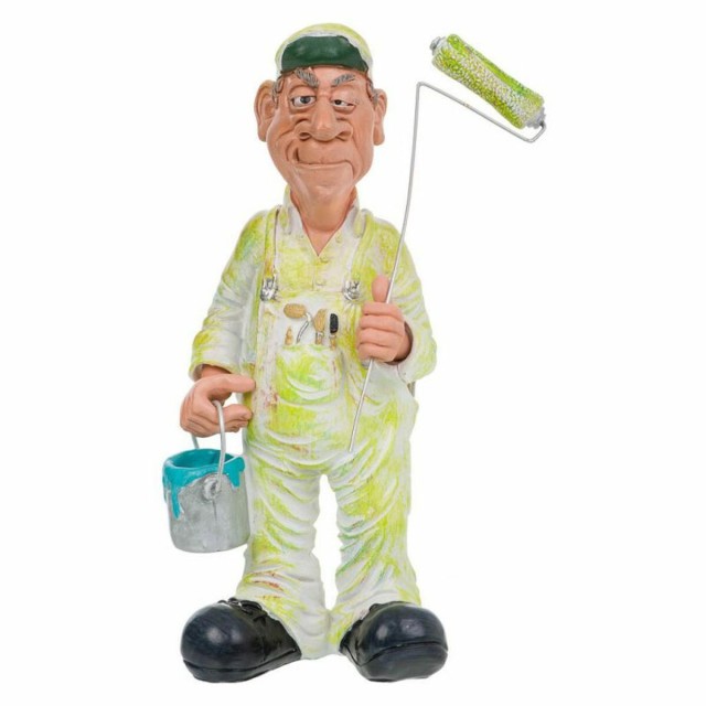 Figura Coleccionable Alexandra House Living Poliresina Pintor 10 x 25