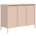 Buffet rose 101,5x39x73,5 cm acier laminé à froid