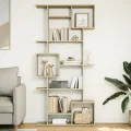 Bibliothèque chêne sonoma 92x29x188 cm bois d'ingénierie