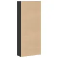 Bibliothèque noir 80x30x189 cm bois d'ingénierie