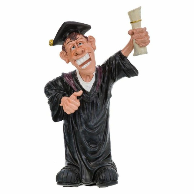 Statuina da Collezione Alexandra House Living Poliresina Studente laur