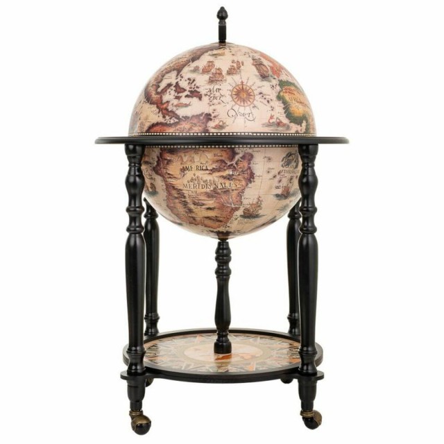 Globe terrestre Alexandra House Living Blanc Marron 60 x 95 x 60 cm Me