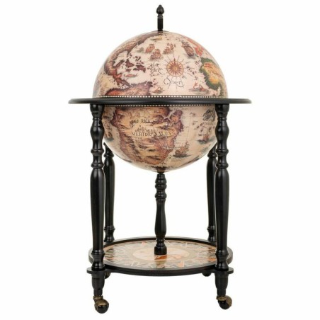 Globe terrestre Alexandra House Living Blanc Marron 60 x 95 x 60 cm Me