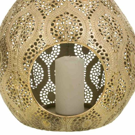 Candleholder Alexandra House Living Golden Glass Iron 25 x 40 x 26 cm