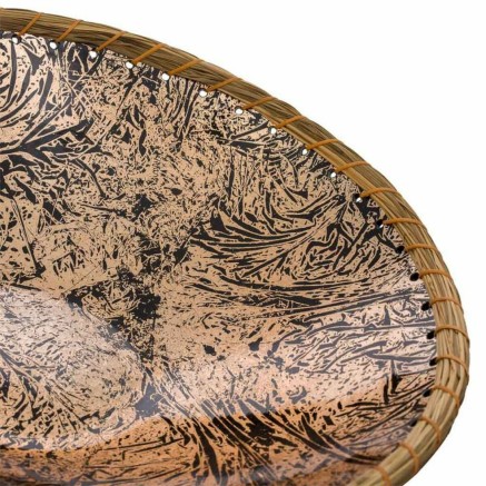 Centre de Table Alexandra House Living Noir Doré Argenté Céramique 2