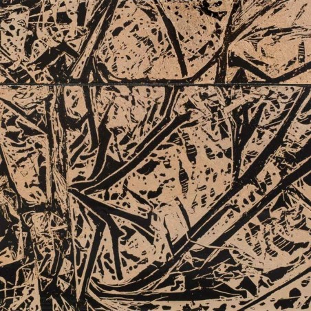 Caja Decorativa Alexandra House Living Negro Dorado Cerámica Madera M