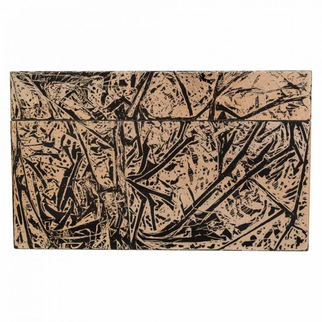 Dekorative Box Alexandra House Living Schwarz Gold aus Keramik Holz MD