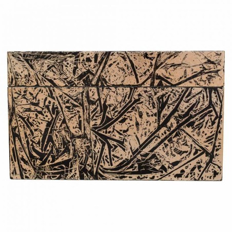 Caja Decorativa Alexandra House Living Negro Dorado Cerámica Madera M