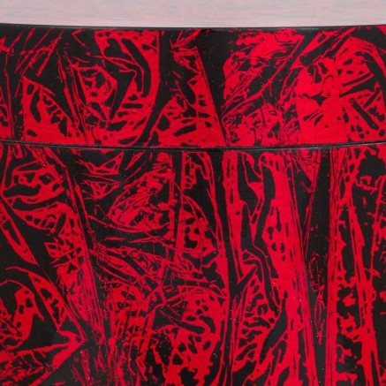 Decorative box Alexandra House Living Black Red Ceramic MDF Wood 25 x 2