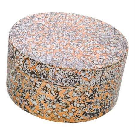 Dekorative Box Alexandra House Living Gold aus Keramik Holz MDF 20 x 1