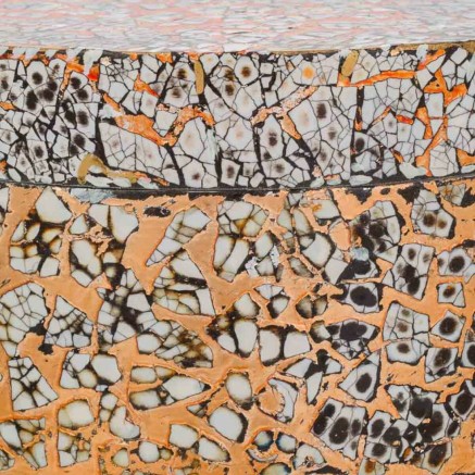 Caja Decorativa Alexandra House Living Dorado Cerámica Madera MDF 20 2