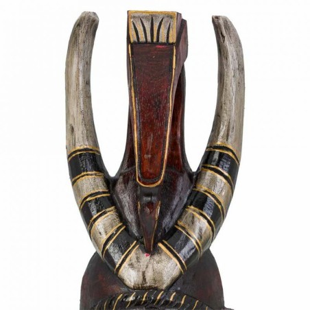 Decoratieve figuren Alexandra House Living Zwart Hout Masker 6 x 50 x