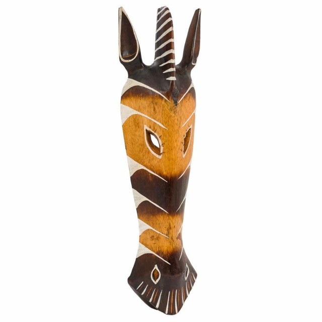 Masker Alexandra House Living Wit Bruin Hout Masker 4 x 50 x 12 cm