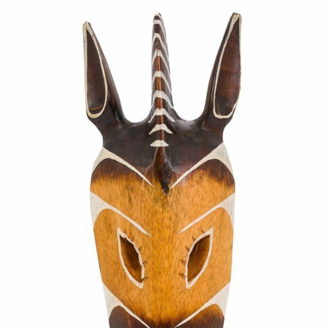 Masker Alexandra House Living Wit Bruin Hout Masker 4 x 50 x 12 cm