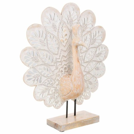 Decoratieve figuren Alexandra House Living Natuurlijk Pauw 53 x 12 x 4
