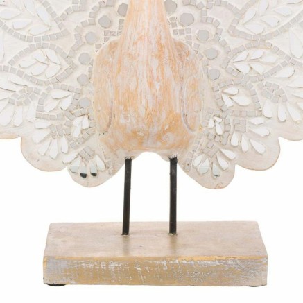 Decoratieve figuren Alexandra House Living Natuurlijk Pauw 53 x 12 x 4 2