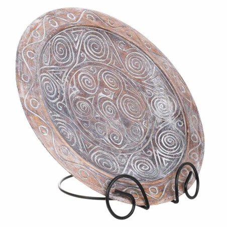 Middenstuk Alexandra House Living Wit Bruin Hout 4 x 34 x 34 cm