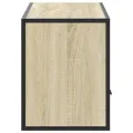 Meuble TV chêne sonoma 100x31x39,5cm bois d'ingénierie et métal