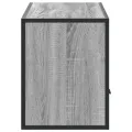 Meuble TV sonoma gris 100x31x39,5 cm bois d'ingénierie et métal