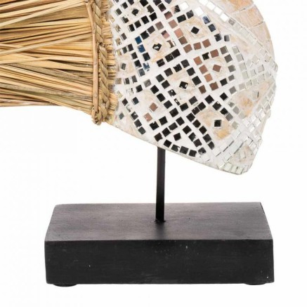 Decoratieve figuren Alexandra House Living Zwart Natuurlijk Paard 52 x 2