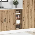 Armoire de plancher chêne artisanal 30x44,5x81,5 cm