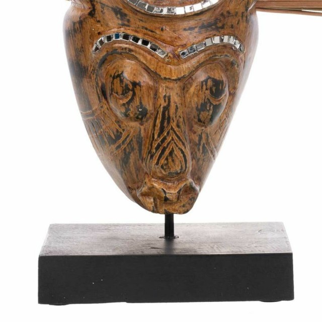 Statua Decorativa Alexandra House Living Marrone Maschera 50 x 12 x 38