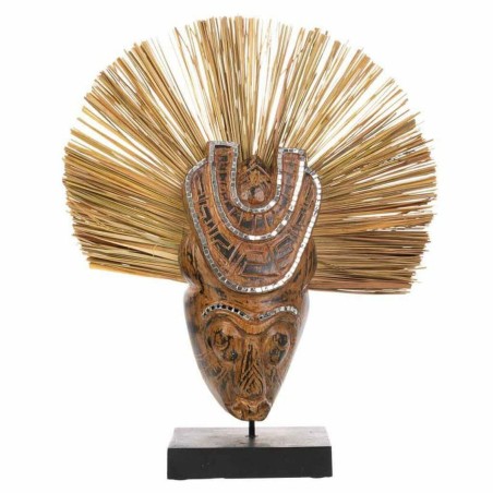 Statua Decorativa Alexandra House Living Marrone Maschera 50 x 12 x 38
