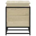 Boîte de rangement avec couvercle chêne sonoma bois ingénierie