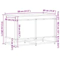 Boîte de rangement avec couvercle chêne sonoma bois ingénierie