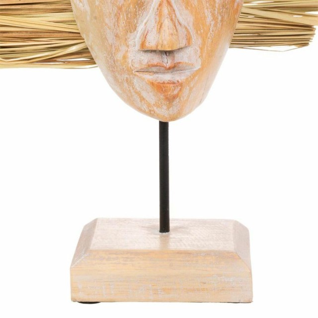 Decorative Figure Alexandra House Living Natural Mask 53 x 13 x 30 cm